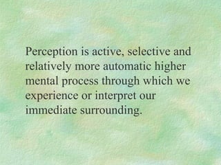 1 perceptual process | PPT