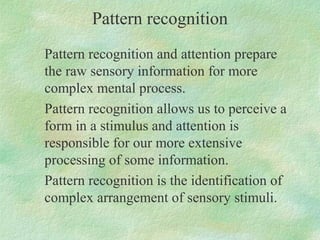Pattern Perception Example 1 perceptual process | PPT
