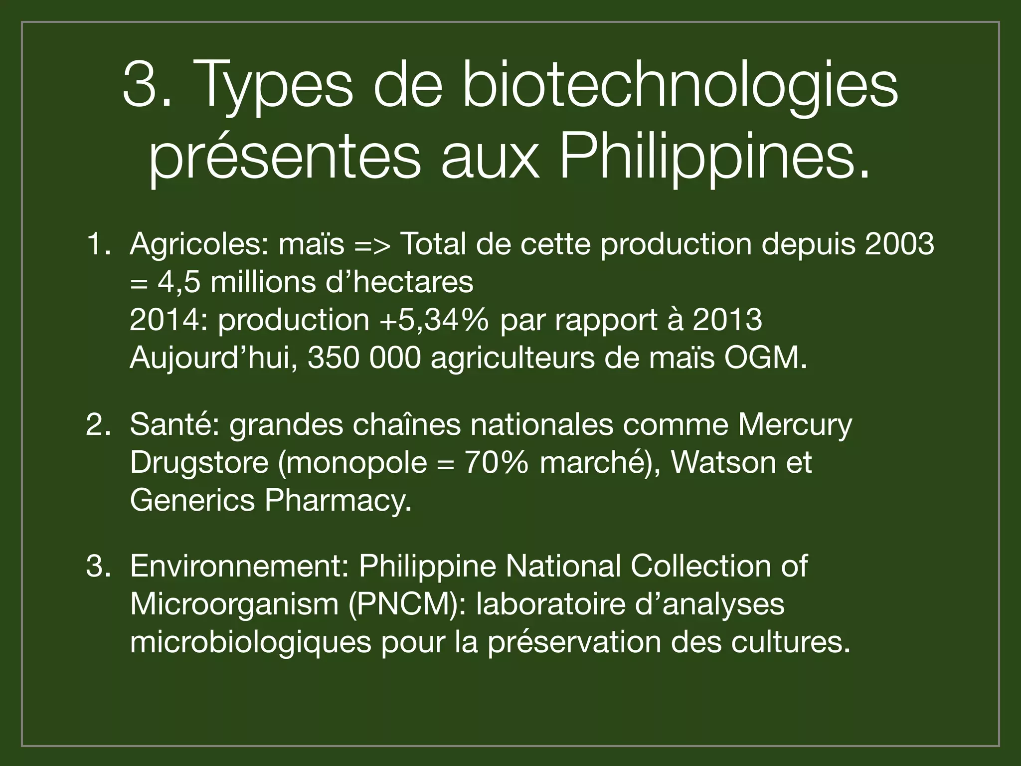 Master Commerce International Et Pays émergents Bordeaux Biotechnologies à l'international dans les pays émergents : les Phili…