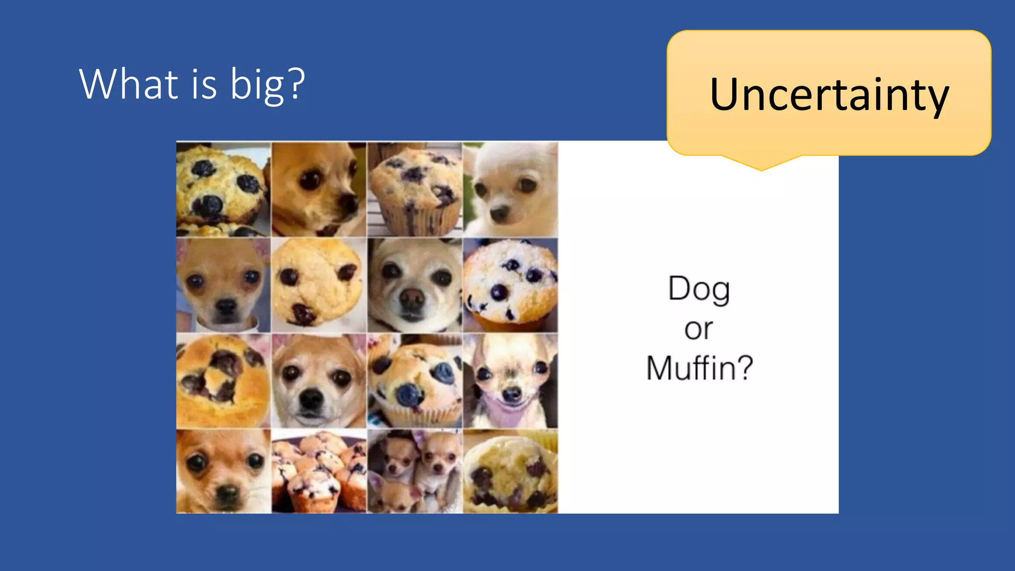 What is big? Uncertainty
 