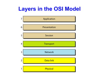 Layers in the OSI Model
 
