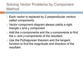 Vector Component Word Problems 1_PHYSICAL Quantities to define the laws of physics | PPTX