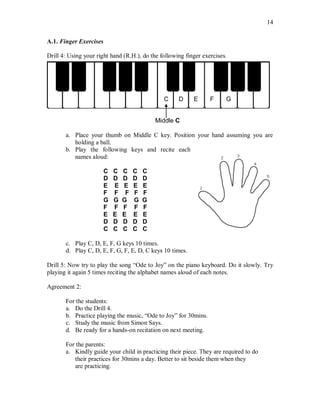 Finger 2024 drill piano