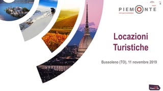 Locazioni
Turistiche
Bussoleno (TO), 11 novembre 2019
 