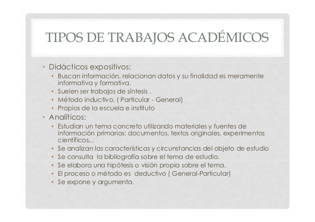 Planificar y elaborar el trabajo académico