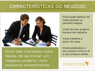 Características do
CARACTERÍSTICAS DO NEGÓCIO
 