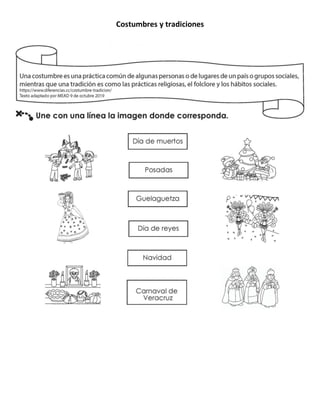 Costumbres y tradiciones
 