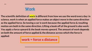 Work & Machines | PPTX