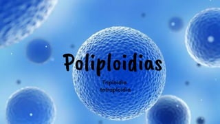Poliploidias
Triploidia
tetraploidia








 