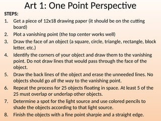 One Point Perspective Mini Lesson for Art.pptx