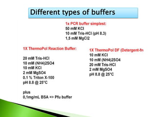 Different types of buffers
 