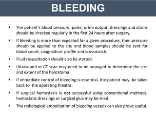 Post Operative Care & Complication | PPTX