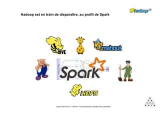 Copyright Mémorandum - Confidentiel - Toute reproduction interdite sans autorisation
Hadoop est en train de disparaître, au profit de Spark
38
 