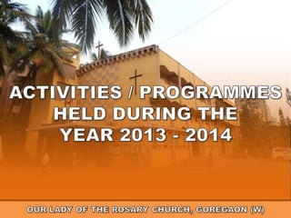 Parish Activities & Events 2013-2013