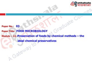 Food Preservation Module Chemical preservation for Food safety.pdf
