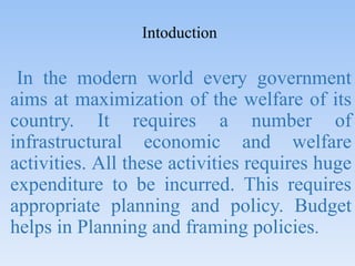 Intoduction
In the modern world every government
aims at maximization of the welfare of its
country. It requires a number ...