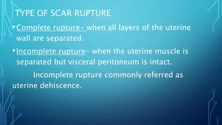 Pregnancy with previous cesarean section | PPTX