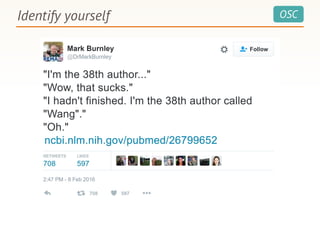 OSCIdentify yourself
 