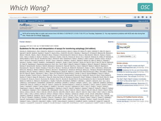 OSCWhich Wang?
 