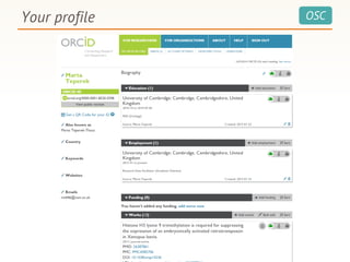 OSCYour profile
 