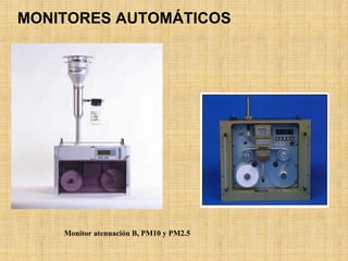 MONITORES AUTOMÁTICOS 
Monitor atenuación B, PM10 y PM2.5  
