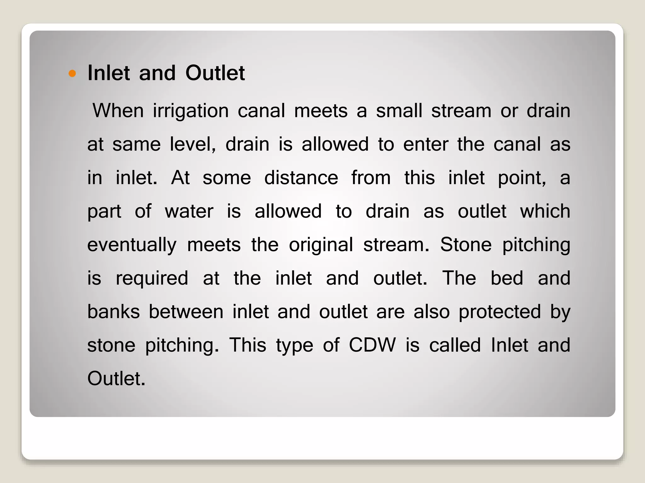 presentation : cross drainage work | PPTX
