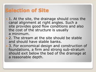 presentation : cross drainage work