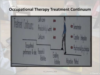 Occupational Therapy Treatment Continuum
TS1_Shamima_2018
 
