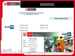 SIGERSOL
www.sigersol.pe
 