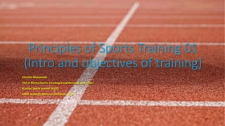 Principles of Sports Training 01
(Intro and objectives of training)
Kaushal Manawadu
PhD in Biomechanics (reading/Loughborough university)
B.sc(sp) Sports science (USJP)
100m Butterfly National champion- 2017
 