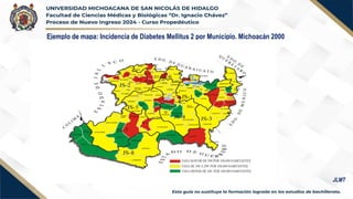 Ejemplo de mapa: Incidencia de Diabetes Mellitus 2 por Municipio. Michoacán 2000
JLMT
 