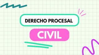 DERECHO PROCESAL
CIVIL
 