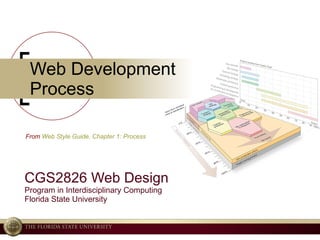 Web Development Process CGS2826 Web Design Program in Interdisciplinary Computing Florida State University From  Web Style Guide, Chapter 1: Process 