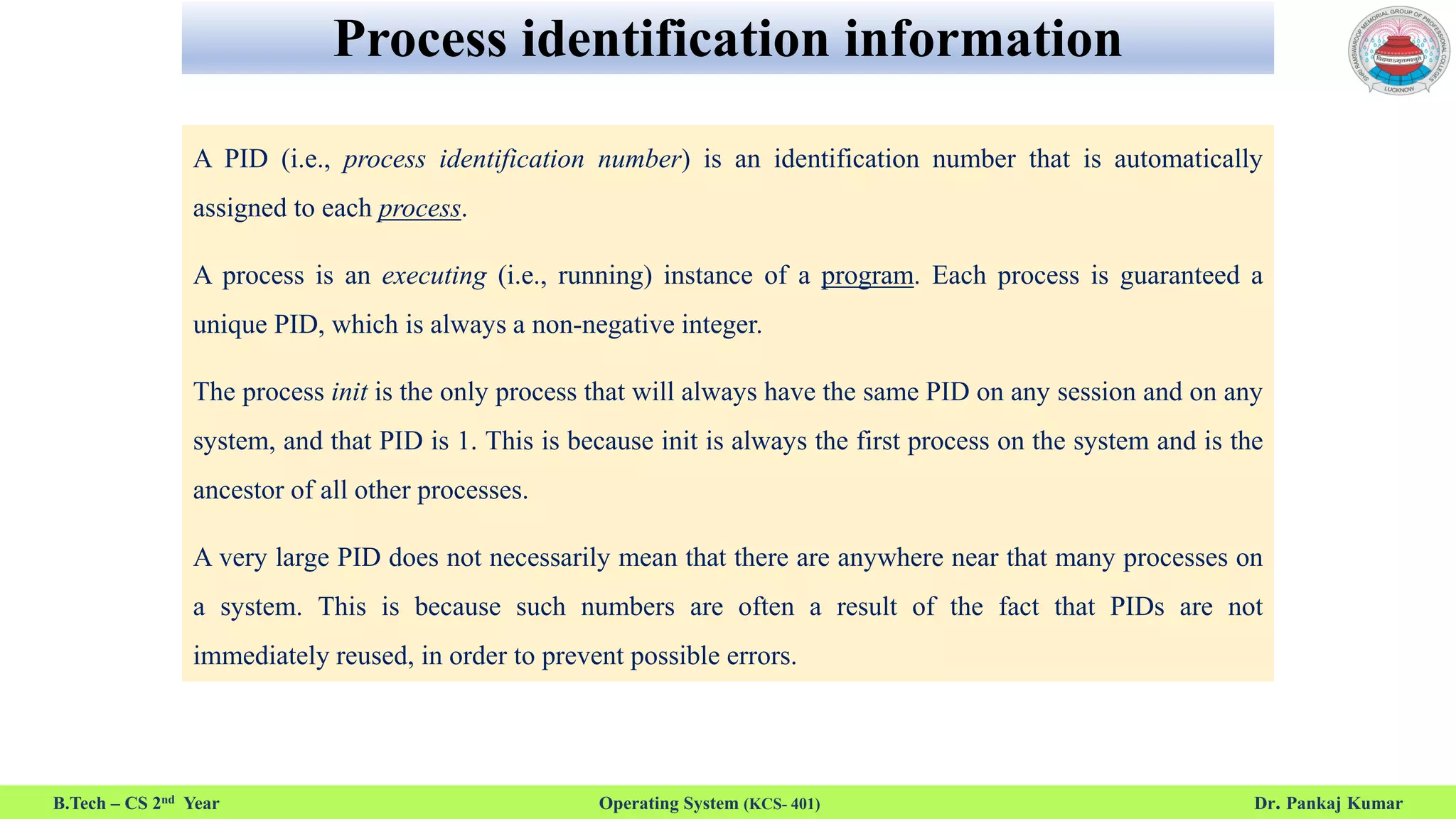 Operating System: process | PPT