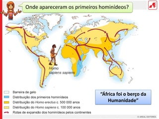 Onde apareceram os primeiros hominídeos?




                            “África foi o berço da
                               Humanidade”
 