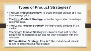 1 Product Strategy Decisions to use the product strategy | PPTX
