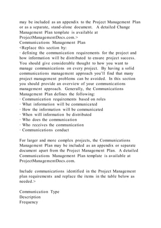 Project Disclaimer 1 Project Management Plan Disclaimer Conduct re | DOCX