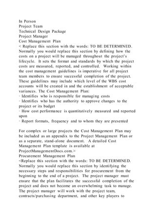 Project Disclaimer 1 Project Management Plan Disclaimer Conduct re | DOCX