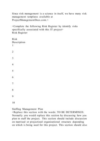 Project Disclaimer 1 Project Management Plan Disclaimer Conduct re | DOCX