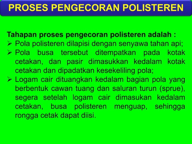 proses pengecoran logam | PPTX