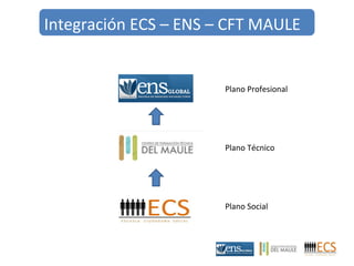 Integración ECS – ENS – CFT MAULE 
Plano Profesional 
Plano Técnico 
Plano Social 
 