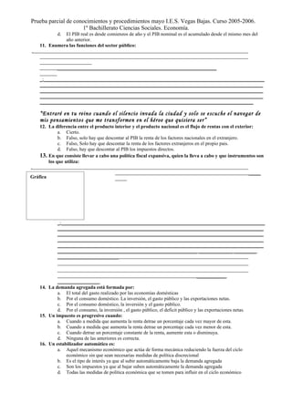1ª Prueba Conocimientos 3 Eval 1º Bach