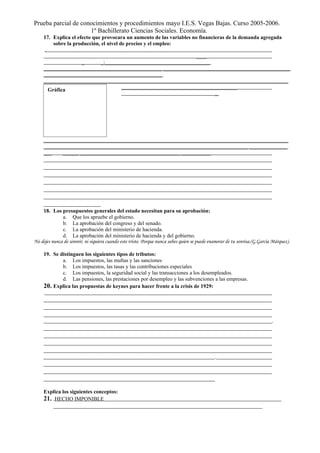 1ª Prueba Conocimientos 3 Eval 1º Bach