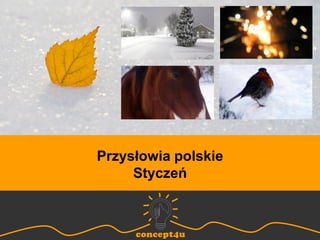 http://concept4u.eu/
Przysłowia polskie
Styczeń
 