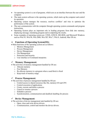 Software Concepts Notes | PDF