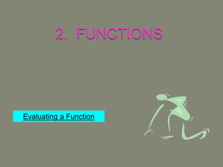 Evaluating a Function
 