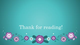 Thank for reading!
 