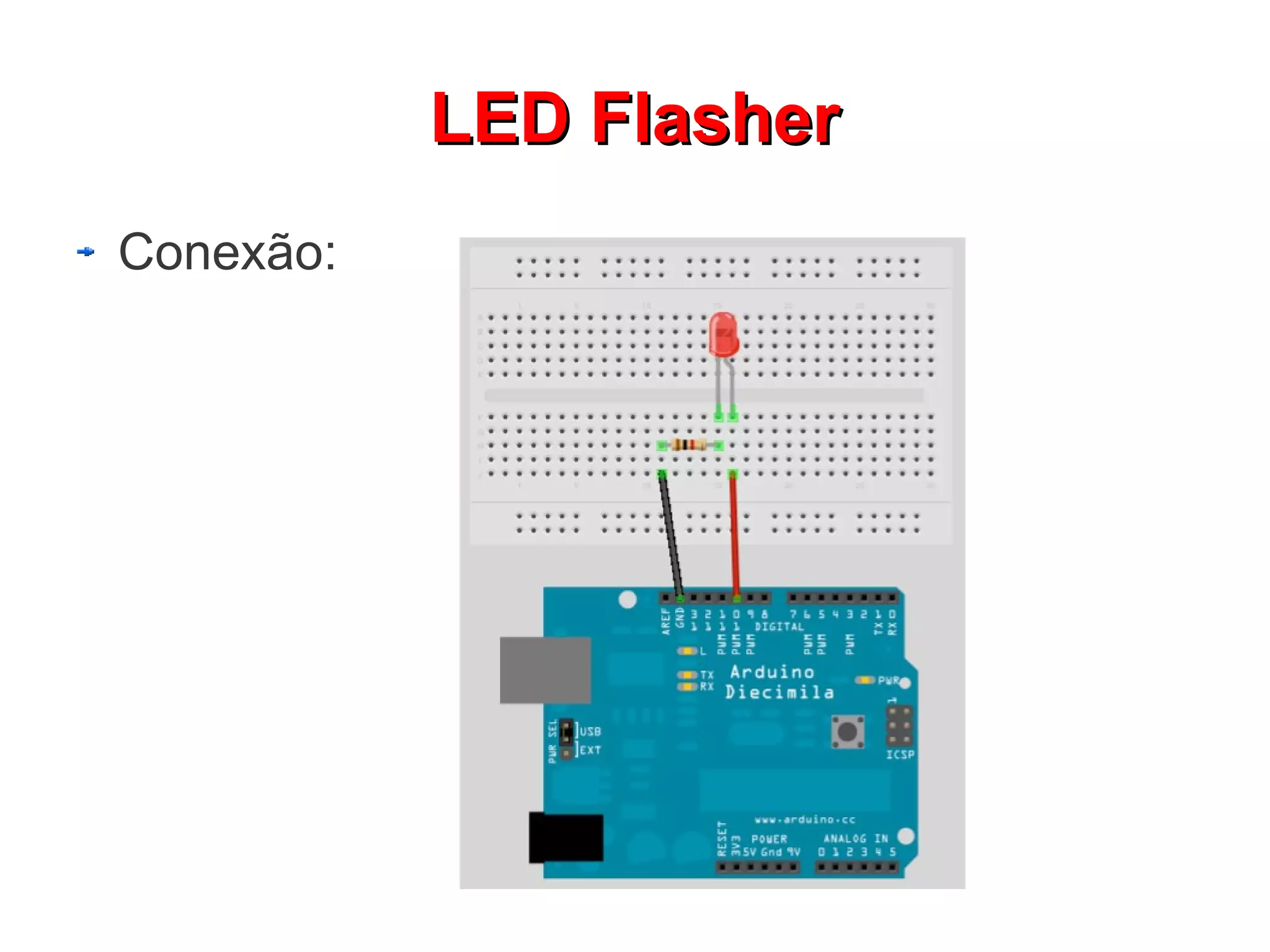 LLEEDD FFllaasshheerr 
Conexão: 
 