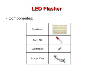 LLEEDD FFllaasshheerr 
Componentes: 
 