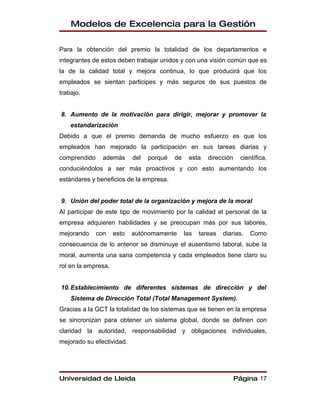 Modelos De Gestion De Calidad | DOC